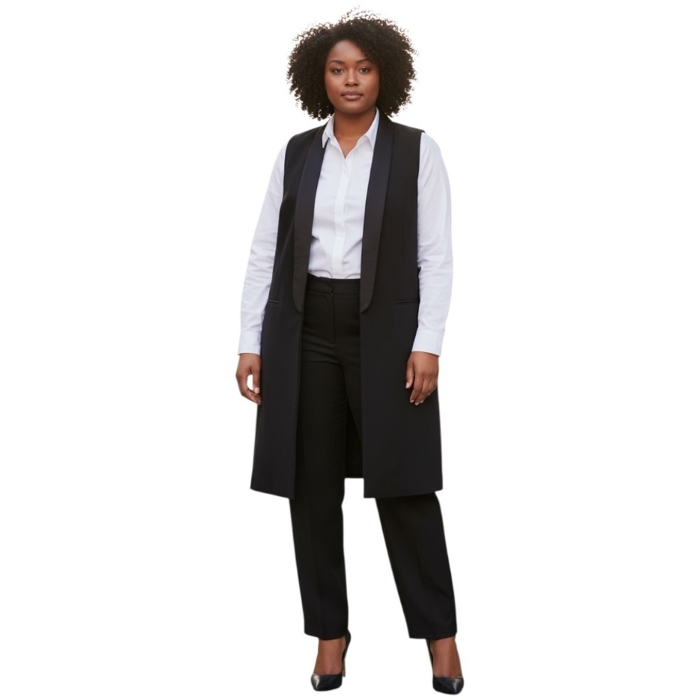 Worthington Long Vest Black